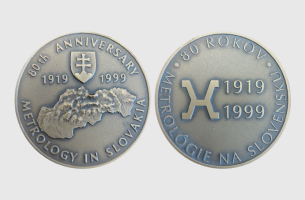 Медаль к 80-летию метрологии Словакии (1999 г.)